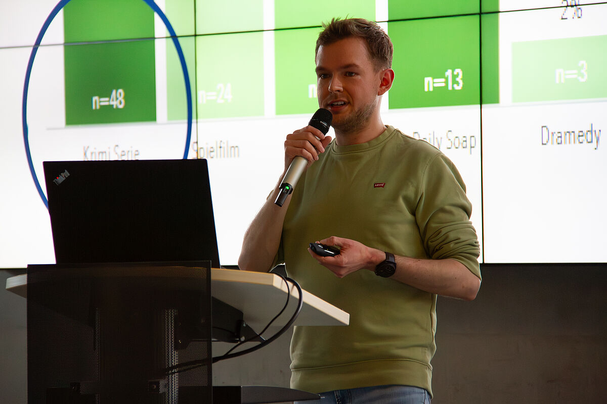 Franko Wegner beim ScienceSlam 2025 Franko Wegner beim ScienceSlam 2025